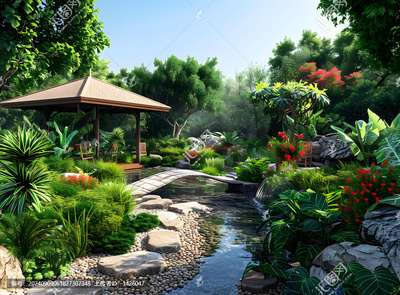 園林景觀設計效果圖下載 素材選擇與設計應用指南